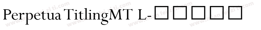 Perpetua TitlingMT L字体转换